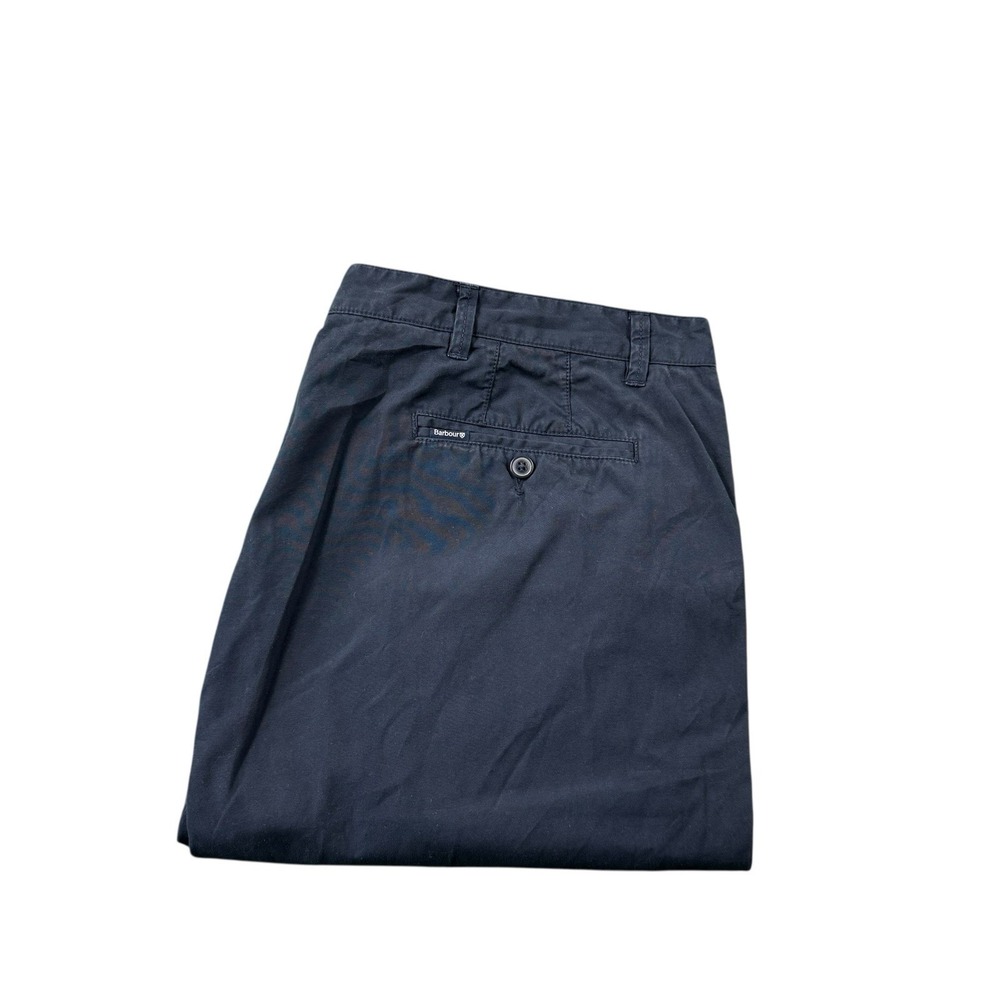 Barbour Blue Cotton Mens Chino Flat Front Pant 42x32 MTR0637NY91